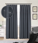 Zasłona DIAMONDS 145x250 cm na taśmie Grafit