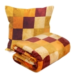 Koc Lorgia Kratka flanela 130x160 pomarańcz / Ma