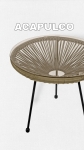 Stolik ogrodowy PATIO TABLE ACAPULCO Beige Beż