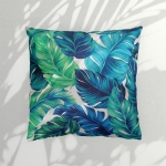 Poszewka wodoodporna Botanic Tropic 45x45 Niebiesk