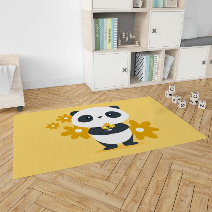 Dywan PANDA & YELLOW Foam 100x150 cm Żółty