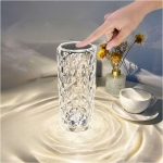 Lampa kryształowa stołowa Diamond 21 cm Multikolor