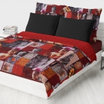 Narzuta pikowana dwustronna ZEN 200x220 Czerwony