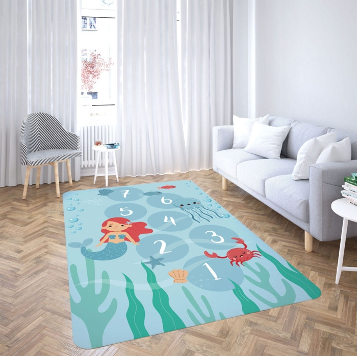 Dywan OCEAN CLASS FOAM klasy 100x150 cm Niebieski