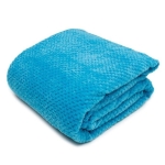 Koc Casablanca mikroflanela 200x220 cm Niebieski