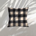 Poszewka RETRO Check 40x40 cm Beż Czarny