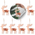 Zestaw No31 Drewniana ozdoba świąteczna 6szt