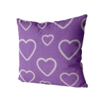 Poszewka Sweetheart serca 40x40cm Fiolet Purple