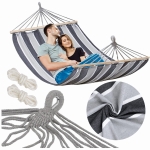 Hamak Ultimate XXL 220x160 cm Pasy Szary