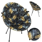 Poduszka na fotel ACAPULCO BIZU Golden Palms Czarn