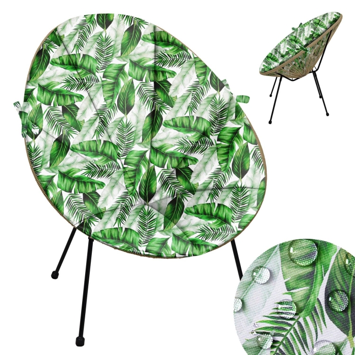 Poduszka na fotel ACAPULCO BIZU Liście Bananowca