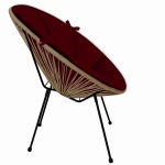 Poduszka na fotel ACAPULCO BIZU 91x72 Bordowy 303