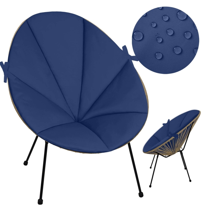 Poduszka na fotel ACAPULCO BIZU Oxford Navy Blue