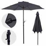 Parasol ogrodowy Caria 300 x 245 cm Grafitowy
