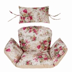 Poduszka PRIMA Wodoodporna BLUMEN Bordo / Beż