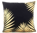 Poszewka Gold Dream PALMS 40x40 czarny złote palmy