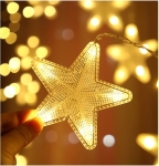 Lampki Gwiazdki Choinka kurtyna led 2,5 m Biały