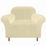 Pokrowiec na fotel FLEXI COVER popcorn Ecru