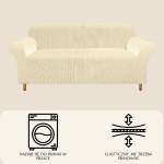 Pokrowiec na Sofę FLEXI COVER M 2os. popcorn Ecru