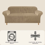 Pokrowiec na Sofę FLEXI COVER M 2os. popcorn Beż