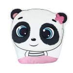 Poduszka kształt plusz TEDDY BEAR Panda 38 cm Róż
