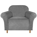 Pokrowiec na Fotel SMART PROTECT Velvet Szary