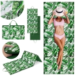 Mata plażowa 180x75x2 Oxford Green/Liście  G