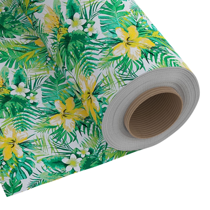 Tkanina Dekoracyjna Feuille 280 cm Zielone liście