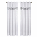 Firanka GLAMOUR woal z dekore Cyrkonie 145x250 cm