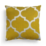 Poduszka Novia mikroflanela 40x40 Miodowy+Biały