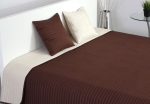 Narzuta dwustronna MONDO 220x240 Brąz/Krem