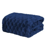 KOC PLED PIANO Futro 130x160 Navy blue Granat