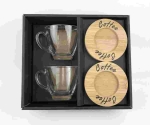 Zestaw GIFT BOX Coffee Caffe Latte x 2 szklanka