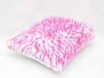 Poszewka Fluffy Futro PREMIUM 40x50cm Biały / Róż