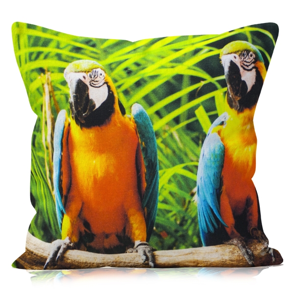 Poszewka Tropicana PREMIUM Loros 45x45 cm Papugi