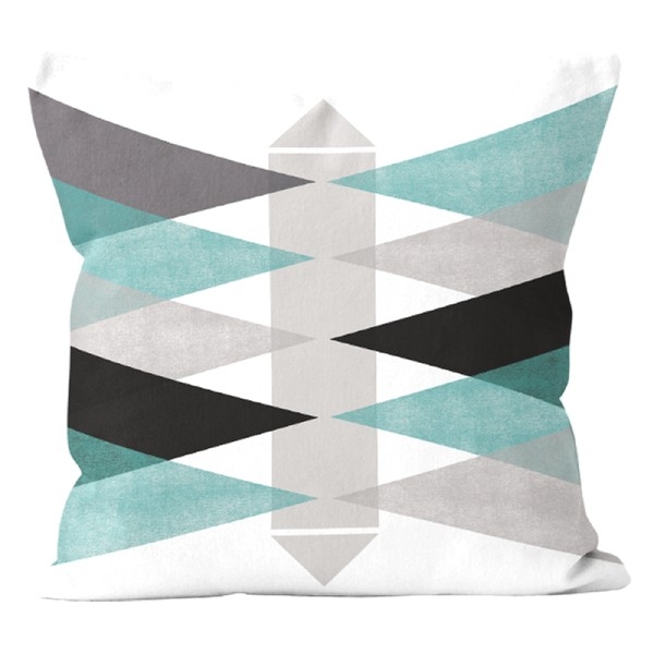 Poszewka Keep Calm II Velvet 45x45 cm Trójkąty