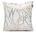 Poszewka Love You So Gold velvet 40x40 biały złoty