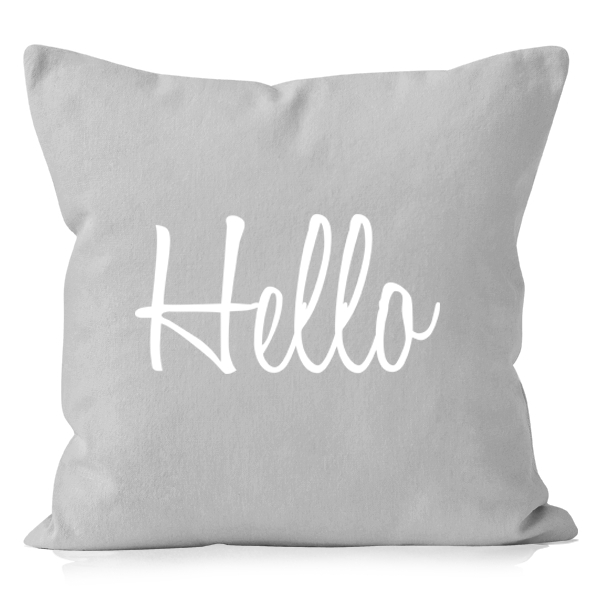 Poszewka Jess Hello Szara 704 40x40cm