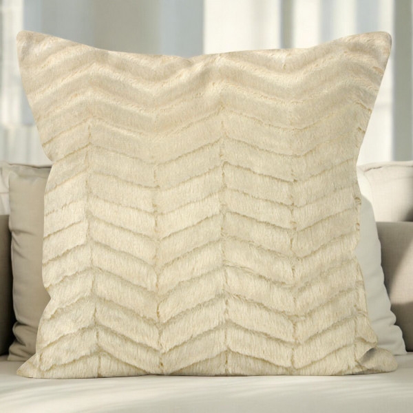 Poszewka Futro WAVES 40x40 White Swan