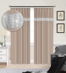 Zasłona GLAMOUR 145x250 cm na taśmie - Beż