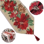 Bieżnik dekoracyjny JOY żakard Gwiazda 180x35 cm