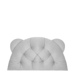 Poduszka zagłówek  BEAR velvet 95x55 cm Szary