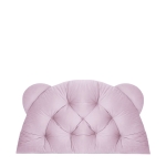 Poduszka zagłówek BEAR velvet 95x55 cm Róż