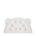 Poduszka zagłówek BEAR velvet 95x55 cm Krem