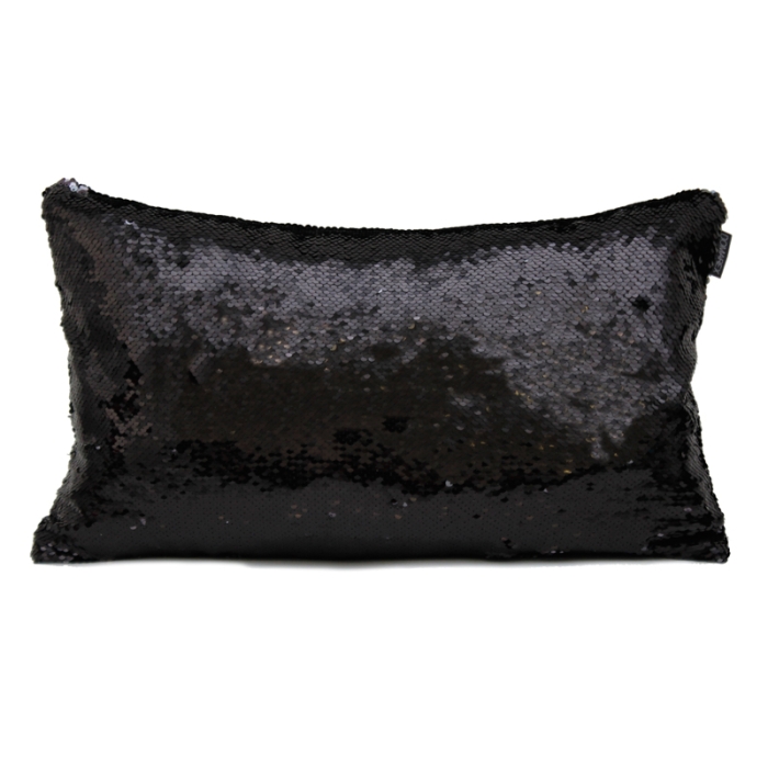 Poszewka Flippy Cekiny 30x50 cm GRAFIT / CZARNY