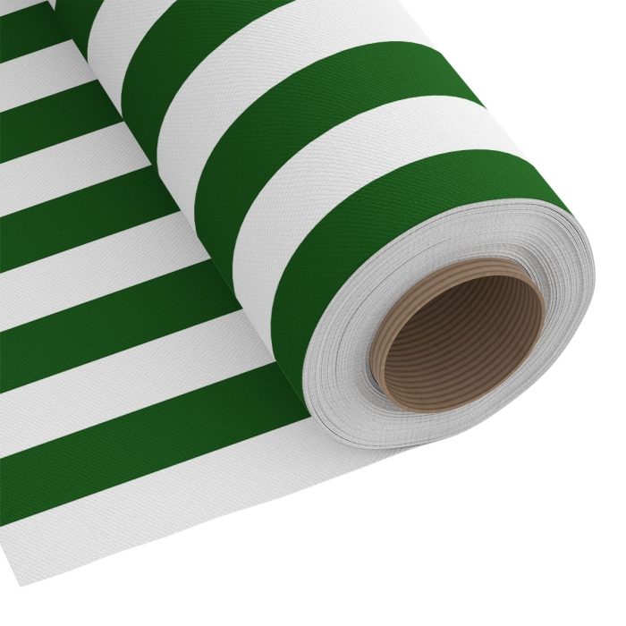 Tkanina Dekoracyjna FELIPE pasy Zielone 280 cm