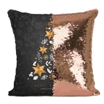 Poszewka Cekiny Christmas 40x40 Choinka Złoty