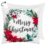 Poszewka Magic Merry Christmas wieniec 40x40 cm