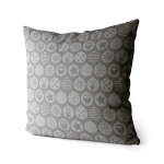 Poduszka Cleo Białe bombki 40x40 cm