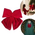 Kokarda dekoracyjna Rich Red Bow 29x33 cm Czerwony
